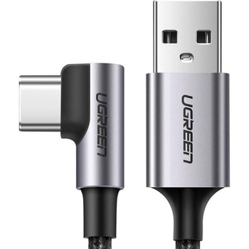 UGREEN Кабел Ugreen USB-C Data Cable Right Angled (50941), от USB A(м) към USB C(м), 1m, черен (50941 / 51204)