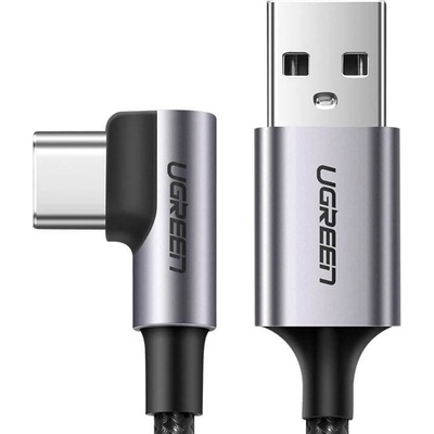 UGREEN Кабел Ugreen USB-C Data Cable Right Angled (50941), от USB A(м) към USB C(м), 1m, черен (50941 / 51204)