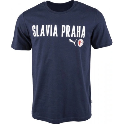 Puma Slavia Prague Graphic Tee tmavo modré biele červené