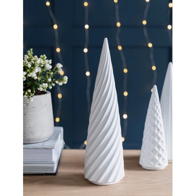 Porcelánový stromeček Airdrie White 30 cm Garden Trading