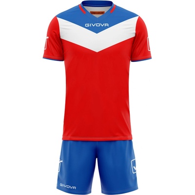 Givova Kit Campo Set Jersey Shorts red / medium blue