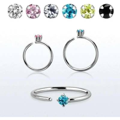 InfinityPierce Kroužek různých průměrů s krystalem SELZ20