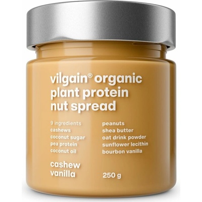 Vilgain Plant Protein Nut Spread BIO kešu a vanilka 250 g