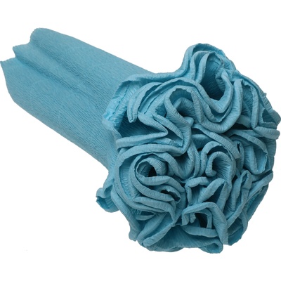 Krepový kornout 25cm x 2,5m 556-BLANKYTNĚ MODRÁ