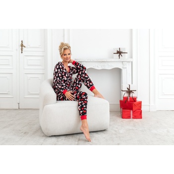 Donna Дамска пижама Piama-Santi-Long-Black-BlackV-64038-Black - Бордо, размер 40