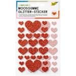 Folia Стикери глитерни Hearts Love 50 броя