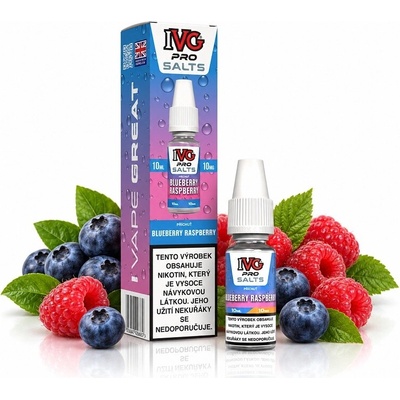 IVG Pro Salts Blueberry Raspberry 10 ml 10 mg