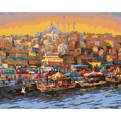 zuty Malování Podle Čísel Večer V Istanbulu 80 x 100 Cm Plátno