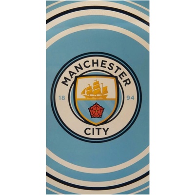 Manchester City FC osuška Manchester City bavlna modro biela 70 x 140 cm