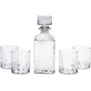 Karafy EXCELLENT Whiskey set karafa + sklenice sada 5 ks křišťálové sklo 900 ml