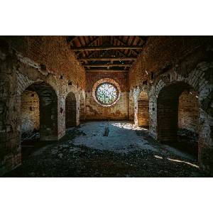 DIMEX ART Флизелинов фототапет стар изоставен замък 375 x 250 см