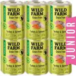 WILD FARM Premium Grain Free Turkey and Salmon Junior 12x400g - беззърнена храна за котенца