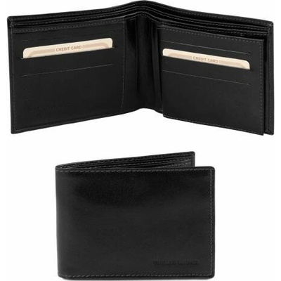 Exkluzívna trojdielna kožená peňaženka pre mužov Tuscany Leather Hnedá