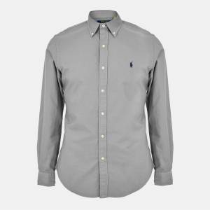 Ralph Lauren Риза с дълъг ръкав Polo Ralph Lauren Mens Slim Fit Oxford Long Sleeve Shirt - Perfect Grey