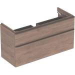 Geberit Smyle Square - Шкаф за умивалник, 118x47x62 cm, 2 чекмеджета, орех/лава 500.355. JR. 1 (500.355.JR.1)