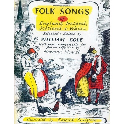 Folk Songs of England Ireland Scotland and Wales noty na klavír zpěv akordy na kytaru – Hledejceny.cz