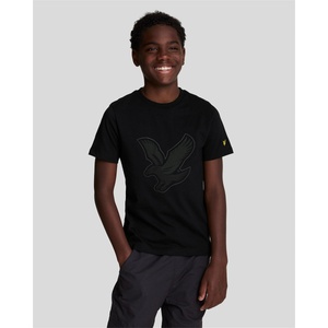 Lyle and Scott Тениска Lyle and Scott Kids Graphic Regular Fit T-Shirt - Black Z865