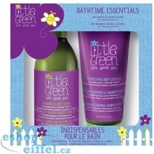 Little Green Kids Bathtime Essentials šampon a sprchový gel 240 ml + výživné tělové mléko 180 ml dárková sada