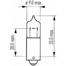 Narva H21W BAY9s 12V 21W