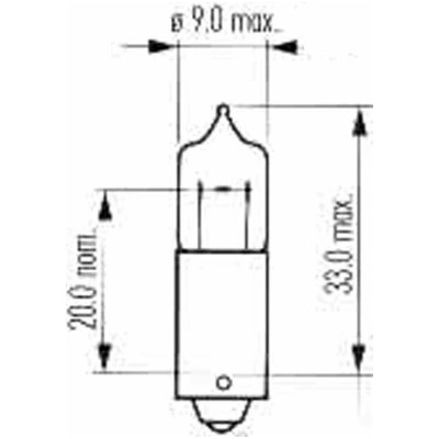 Narva H21W BAY9s 12V 21W