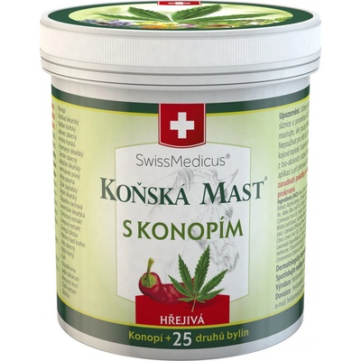 Swissmedicus Koňská mast s konopím hřejivá 250 ml – Zboží Mobilmania