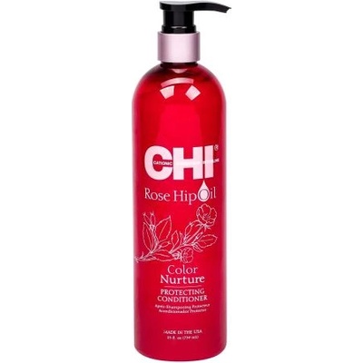 Farouk Systems CHI Rose Hip Oil Color Nurture 739 ml защитен балсам за боядисана коса за жени