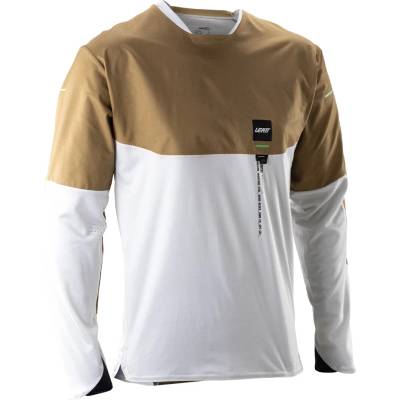 Leatt Мъжка фланелка с дълъг ръкав за колоездене Leatt MTB Trail 6.0 L/S Jersey Cargo Cycling jersey - Brass Brown (056-4117-0111)