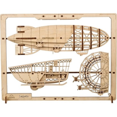 UGEARS 3D puzzle Zeppelin 2,5D 49 ks
