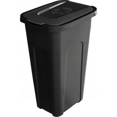 Kadax Odpadkový koš černý plastový s víkem 30 l