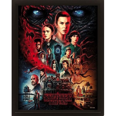 Pyramid International Zarámovaný obraz Stranger Things 4 - Vecna 3D