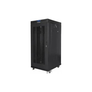 Lanberg Stand installation cabinet 19 27U 600x800 black perforated door LCD Lanberg (flat pack)