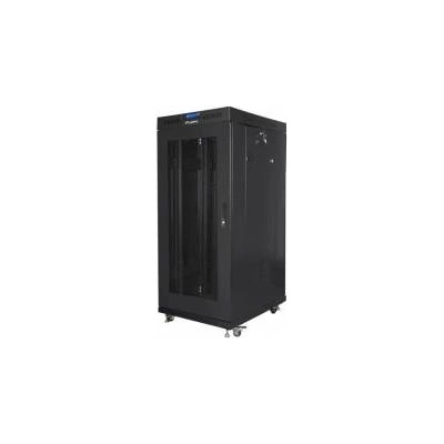 Lanberg Stand installation cabinet 19 27U 600x800 black perforated door LCD Lanberg (flat pack)