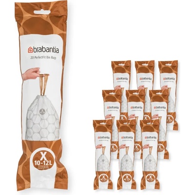 Brabantia Торби за боклук X PERFECTFIT 10-12 л, 200 бр. , Brabantia (BRAB138089)