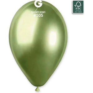 Gemar Латексови Балони Хром, Цвят Киви - Gemar - 33 см (GB120-105)