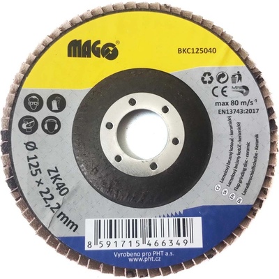 Magg Lamelový brusný kotouč 125 mm ZK40 BKC125040