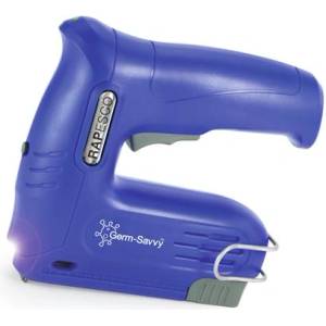 Rapesco Иглов пистолет, акумулаторен, електрически, USB, RAPESCO Germ-Savvy "T12-USB", син 1634 (1634)