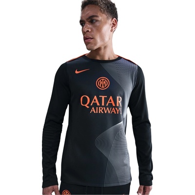 Nike Мъжка футболна фланелка Nike Inter Milan Third Pre Match Shirt 2025 2026 Mens - Black/Blue