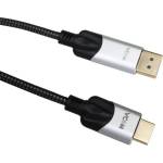 VCOM Кабел VCom CG608M, Display Port M / HDMI M, 4K, 60Hz, 1.8m (CG608M-1.8m)