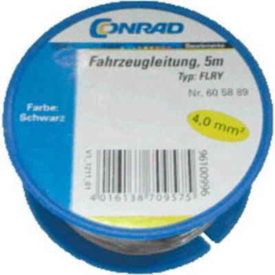 Conrad Components 605889 kabel pro automotive, FLRY-B, 1 x 4 mm², černá, 5 m