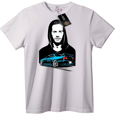 NOONEBRAND Тениска Fast & Furious автомобил - 6XL, White