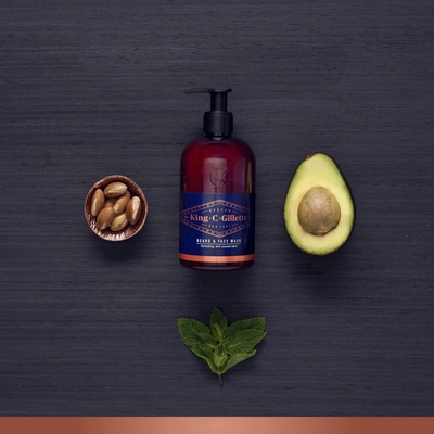King C. Gillette Beard & Face Wash šampón na bradu 350 ml