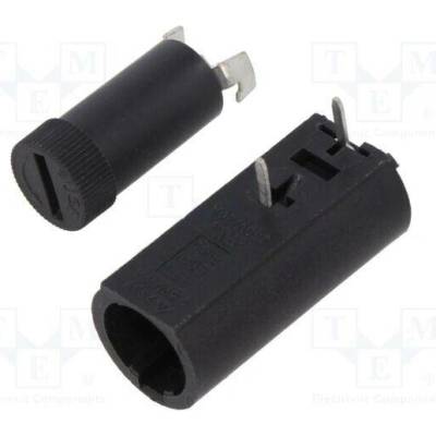 EATON/BUSSMANN HTC-50M Zásuvka; THT; 5mm; -30÷85°C; 10A; Rozteč: 10mm; 250VAC; Otv: Ø1,3mm