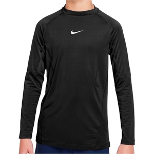 Nike Детска спортна тениска Nike Kid's Pro Dri-Fit Long-Sleeve Top Sport shirt - Black / White (704-4927-0112)
