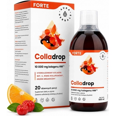 Aura Herbals Colladrop Forte Mořský kolagen 10000 mg tekutý 500 ml