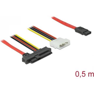 Delock Кабел SAS SFF-8482 + Захранване 1 бр. 7-пинов SATA 0, 5 м