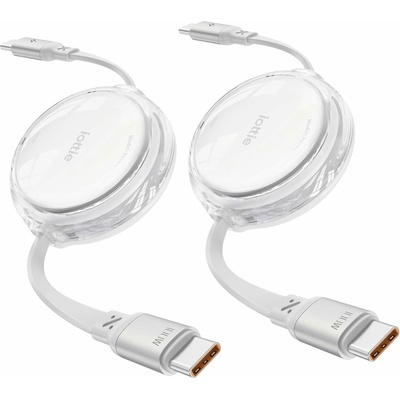 iOttie IOTACC610 100W Retractable USB-C 2ks bílý