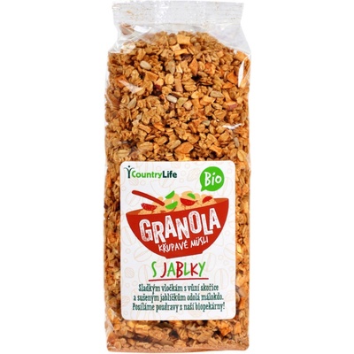 Country Life Bio Granola chrumkavé musli s jablkami 350g