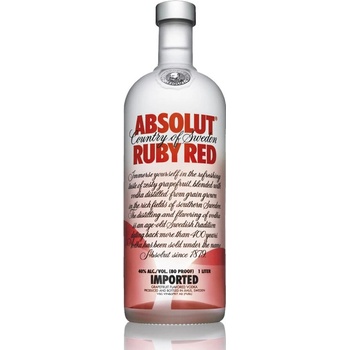 Absolut Ruby Red 1 l (čistá fľaša)