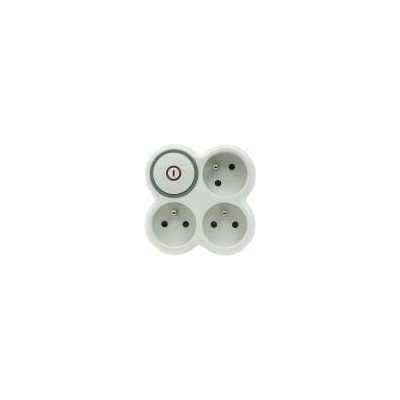 Plastrol Three-fold plug-in splitter with/u with switch R-31WS/B W-72008