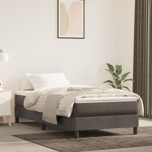 vidaXL Матрак с покет пружини 80 x 220 x 20 см Тъмносиво (4016595)